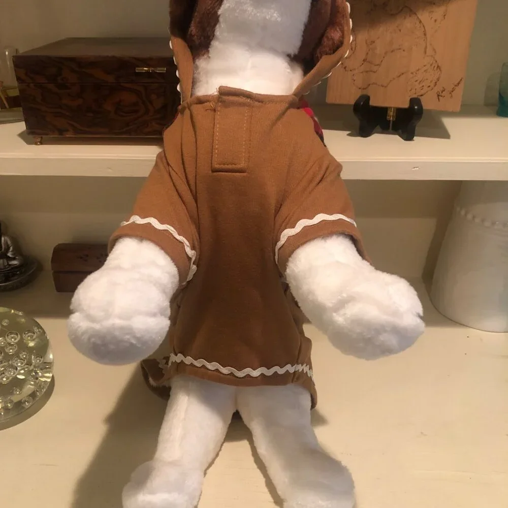 Martha Stewart Pets Gingebread Man Outfit Clothing for Dog Size Large
